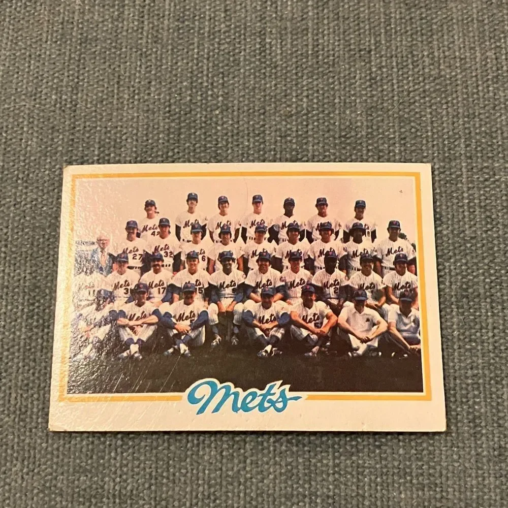 1978 Topps New York Mets Baseball Card Trading Card